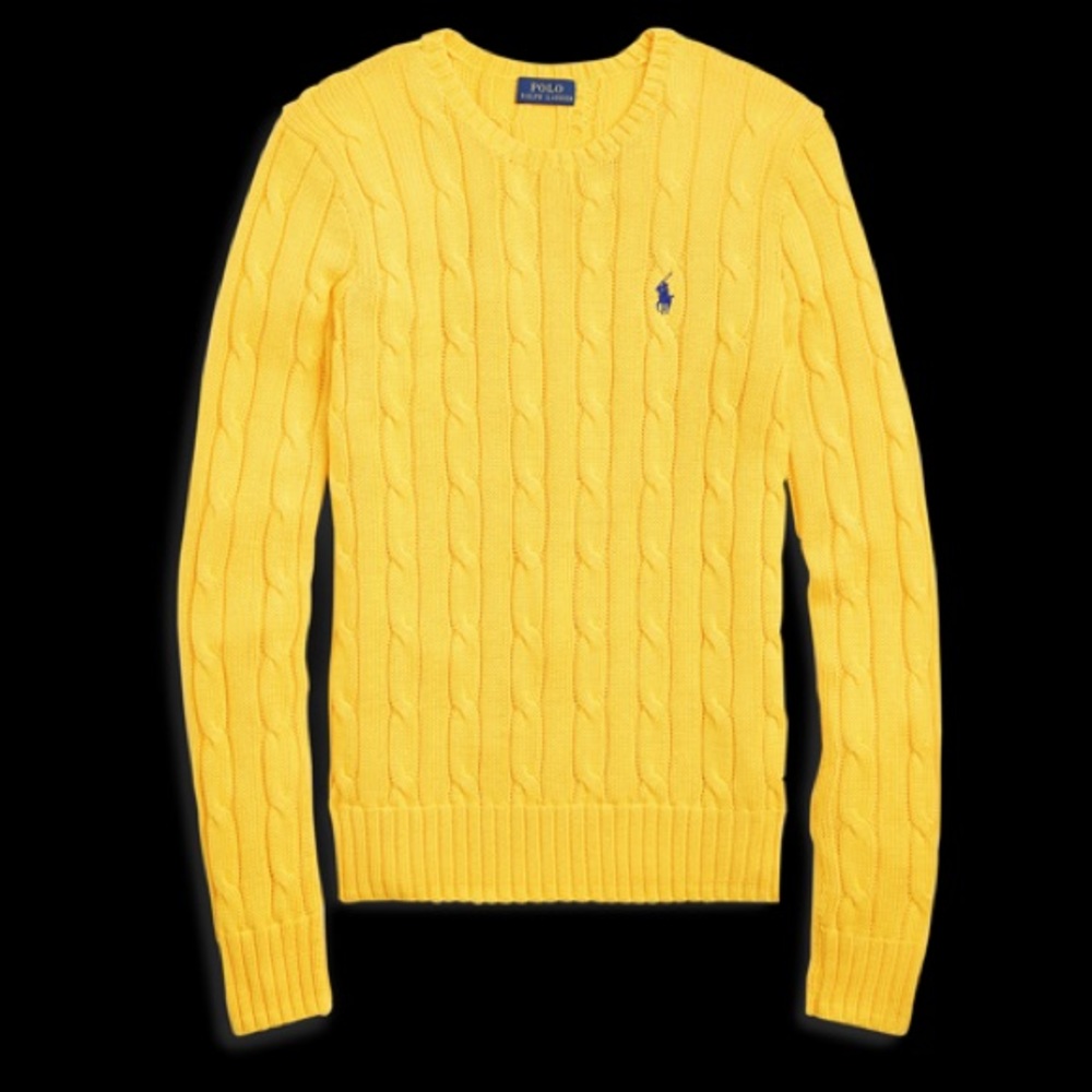 Ralph Lauren cable knit sweater.